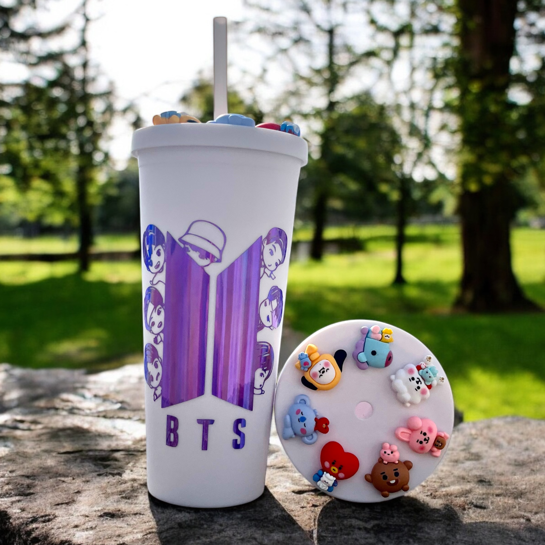 BT21 Tumbler Blanco