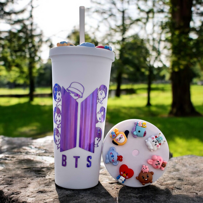 BT21 Tumbler Blanco