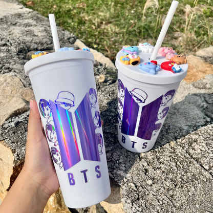 BT21 Tumbler Blanco