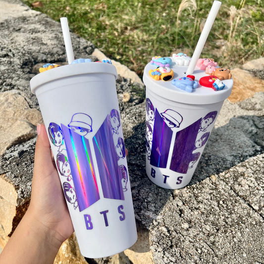 BT21 Tumbler Blanco