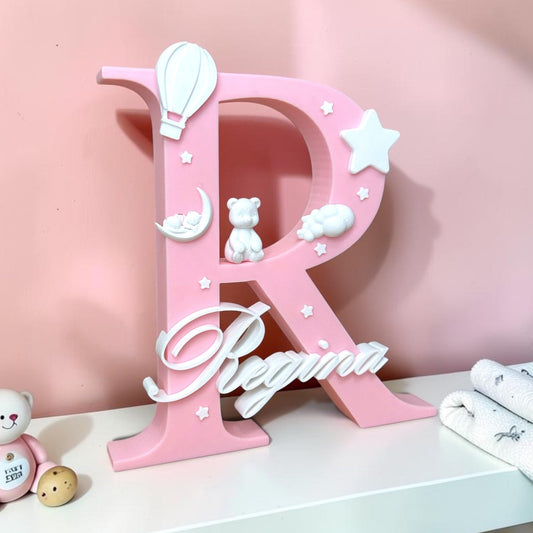 Letra 3D personalizada para bebé