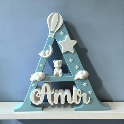 Letra 3D personalizada para bebé