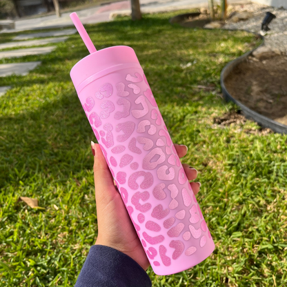 Cheetah Skinny Tumbler
